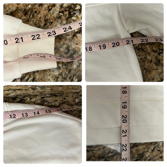 Lou & Grey Wafflestitch Henley Terry Cloth Boxy Sweatshirt Top Norm Modest Small - Picture 6 of 11